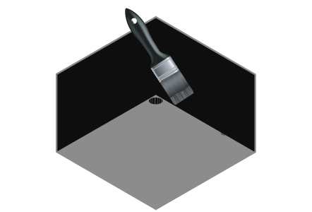 Concrete voids repair illustration