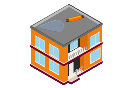 Concrete voids repair illustration