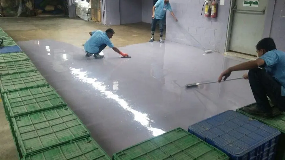 Epoxy Flooring Textile Factory