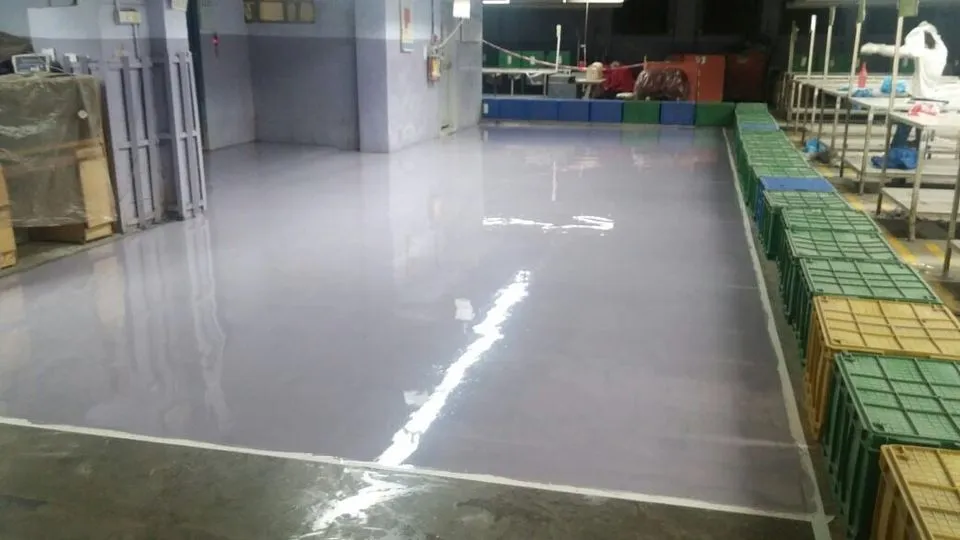 Epoxy Flooring Textile Factory