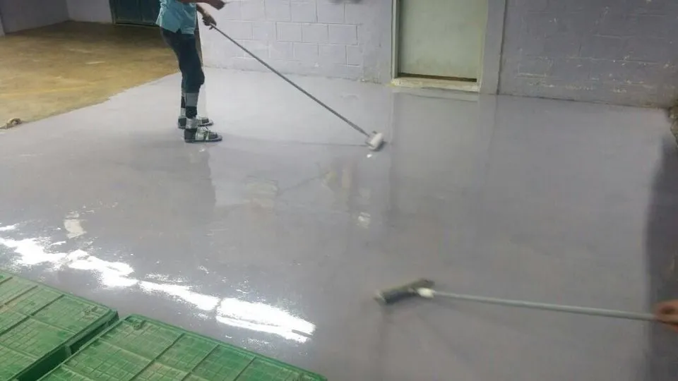 Epoxy Flooring Textile Factory