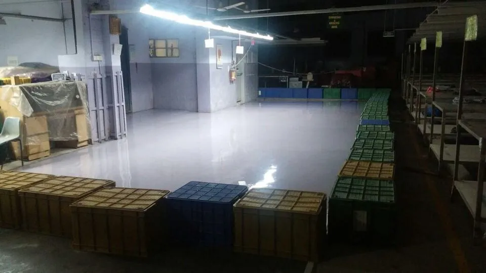 Epoxy Flooring Textile Factory
