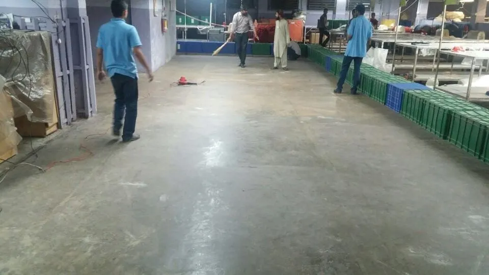 Epoxy Flooring Textile Factory
