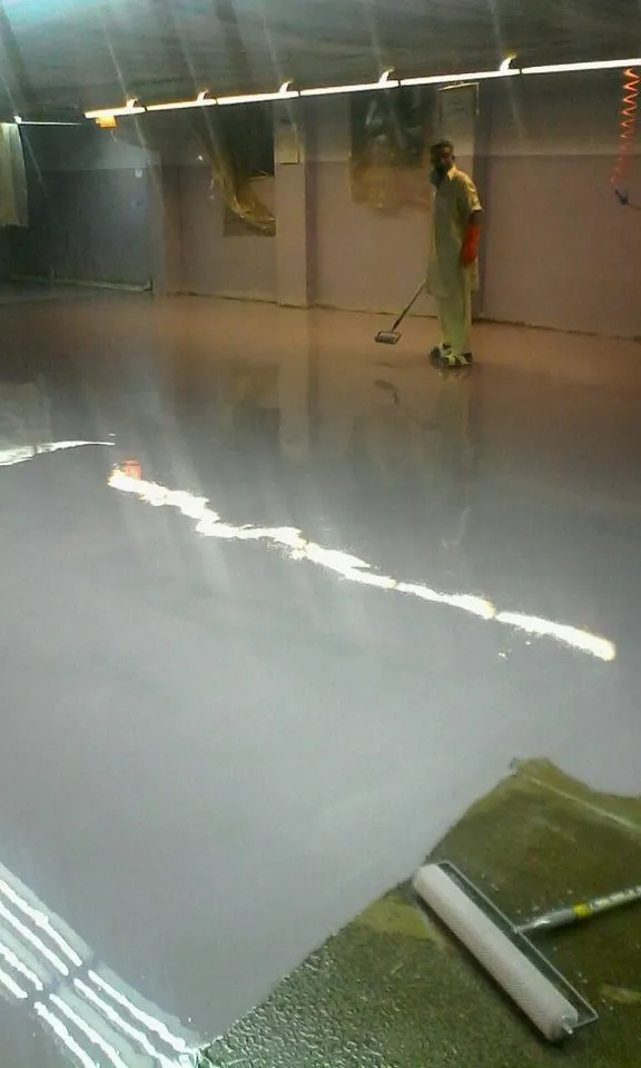 Epoxy Flooring Textile Factory