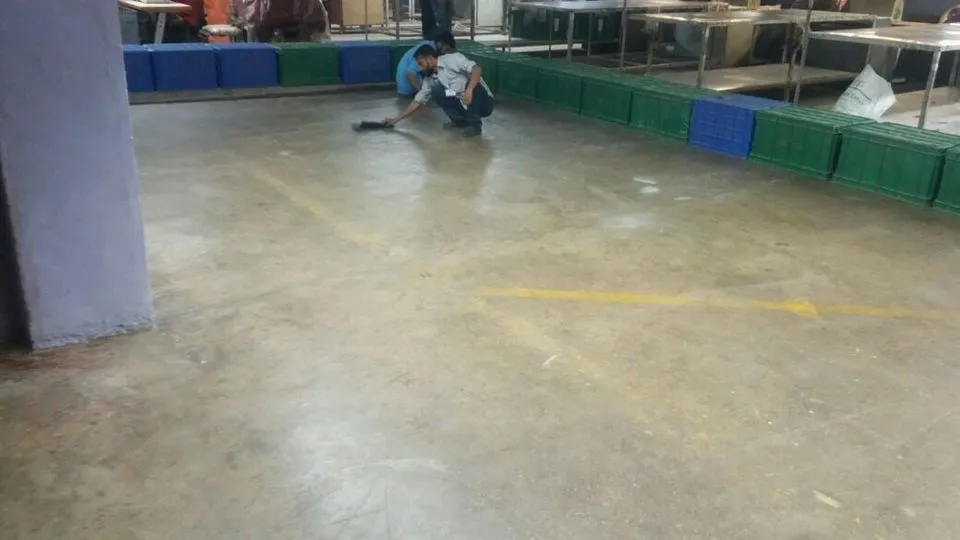 Epoxy Flooring Textile Factory