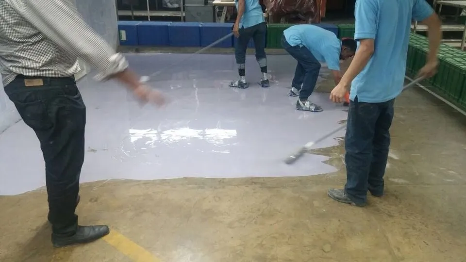 Epoxy Flooring Textile Factory