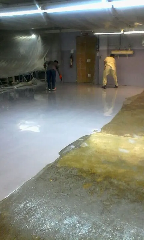 Epoxy Flooring Textile Factory