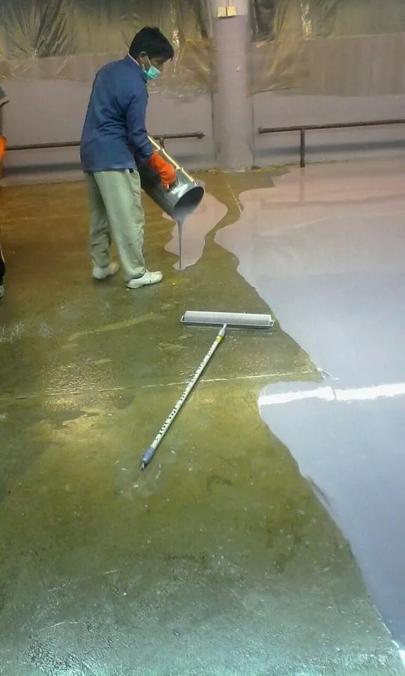 Epoxy Flooring Textile Factory