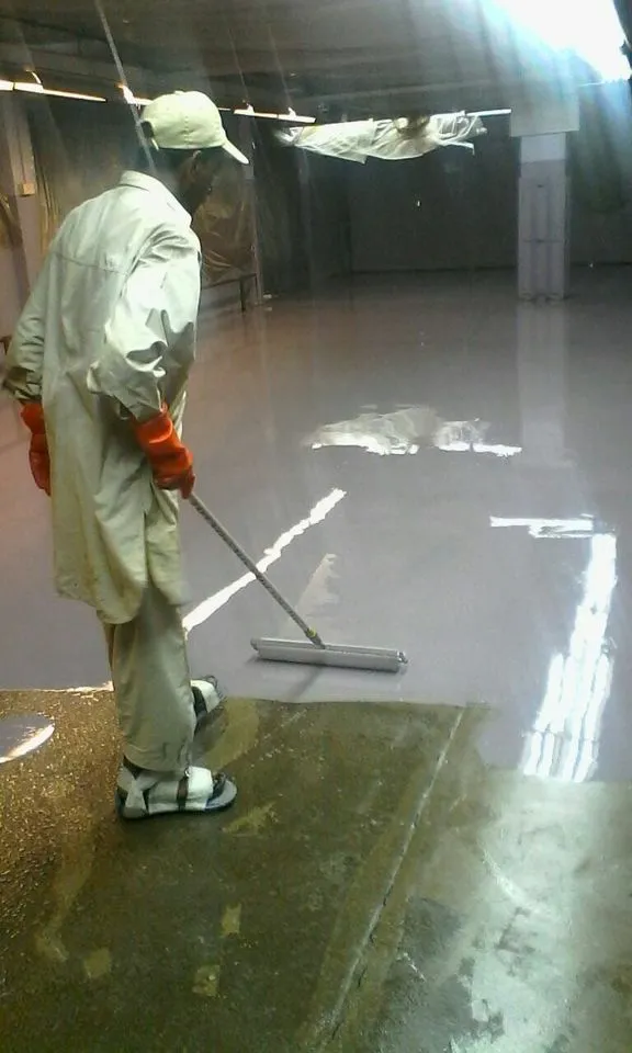 Epoxy Flooring Textile Factory